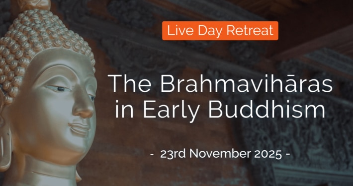 The Brahmavihāras in Early Buddhism - Live Day Retreat